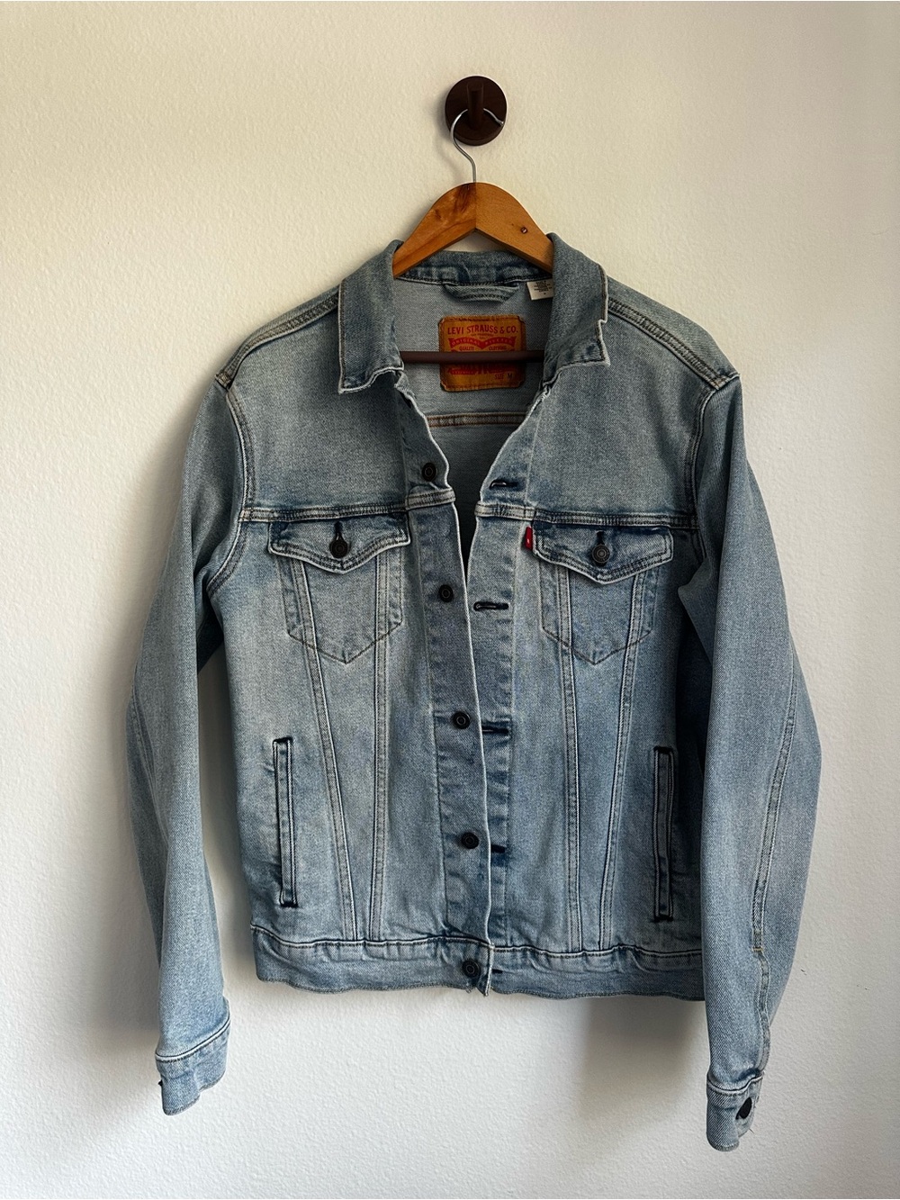 Levi's Light Blue Washed Denim Trucker Jacket